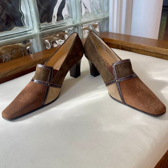 Chiara Colini Made in Italy Suede Patchwork Heels 9 - Picture 10 of 10